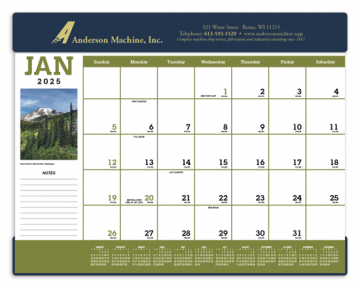 Scenic Desk Pad Calendar 23x17